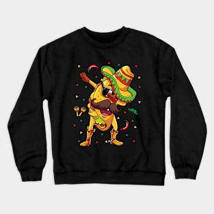 Dabbing Taco Cinco de Mayo Boys Men Mexican Food Lovers Crewneck Sweatshirt